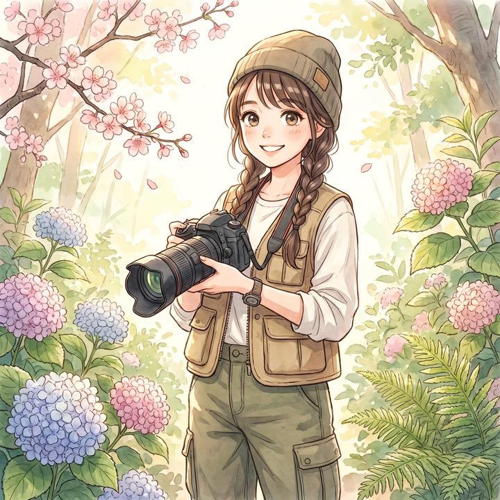 同人动漫植物摄影师王芳